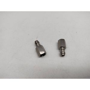 Set of 2 Universal 1/8 BSPP Female Connector, Quick-Disconnect Copper Plug